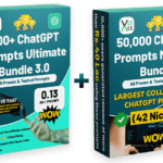 1100 & 50,000 ChatGPT Prompts Massive Bundle