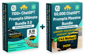 1100 & 50,000 ChatGPT Prompts Massive Bundle