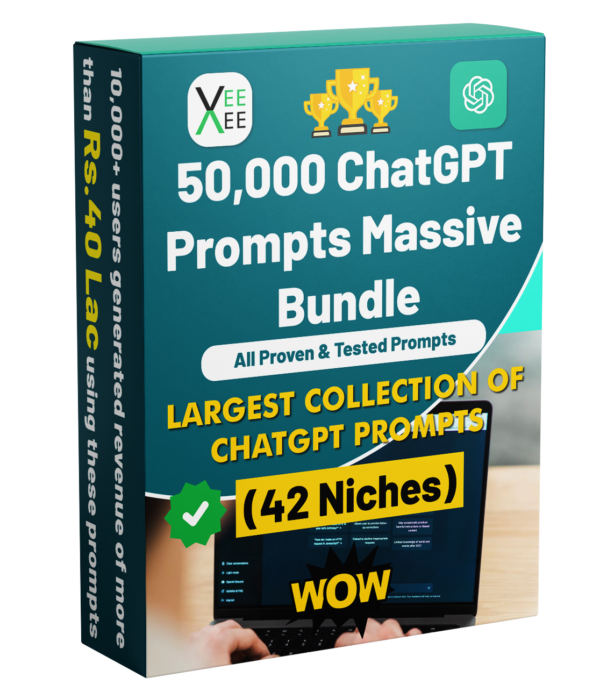 50,000 ChatGPT Prompts Massive Bundle