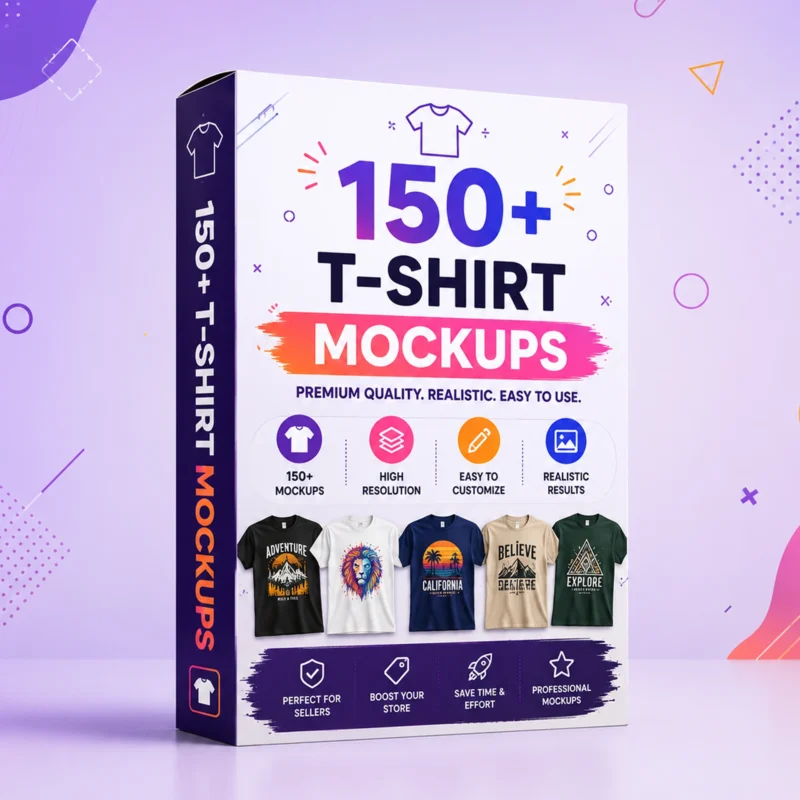 150+ T-Shirt Mockups